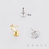 TEARDROP (PEAR-CUT) CZ SWAN 316L SURGICAL STEEL LABRET SET TEARDROP (PEAR-CUT) CZ SWAN 316L SURGICAL STEEL LABRET SET